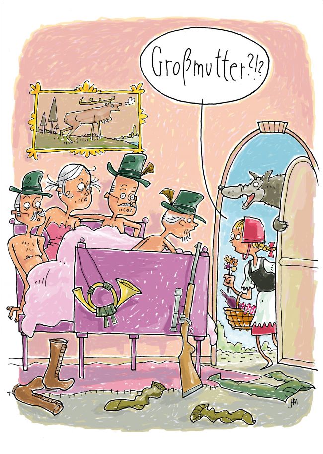 claas_janssen_tommy_mayer_cartoon_maerchen_grossmutter_rotkaeppchen_wolf_foerster_bett_ueberraschung_sex.jpg