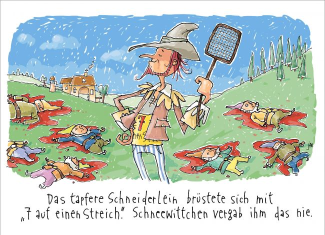 claas_janssen_tommy_mayer_cartoon_maerchen_tapfer_schneiderlein_sieben_streich_zwerge.jpg